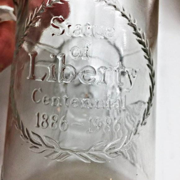Statue of Liberty Tankard Anchor Glass Vintge 1986 - Picture 6 of 7
